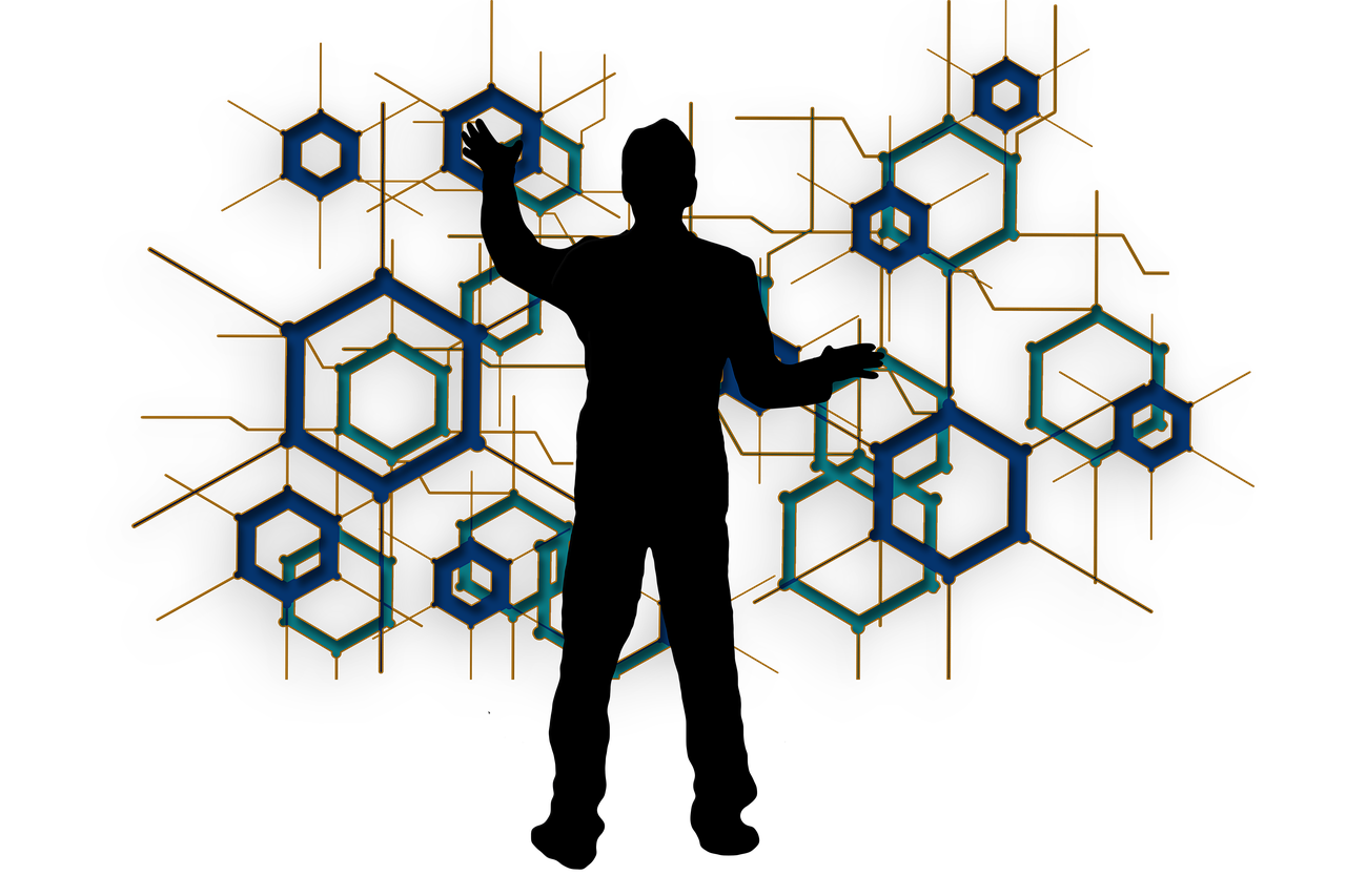 hexagon, blockchain, man-6574882.jpg